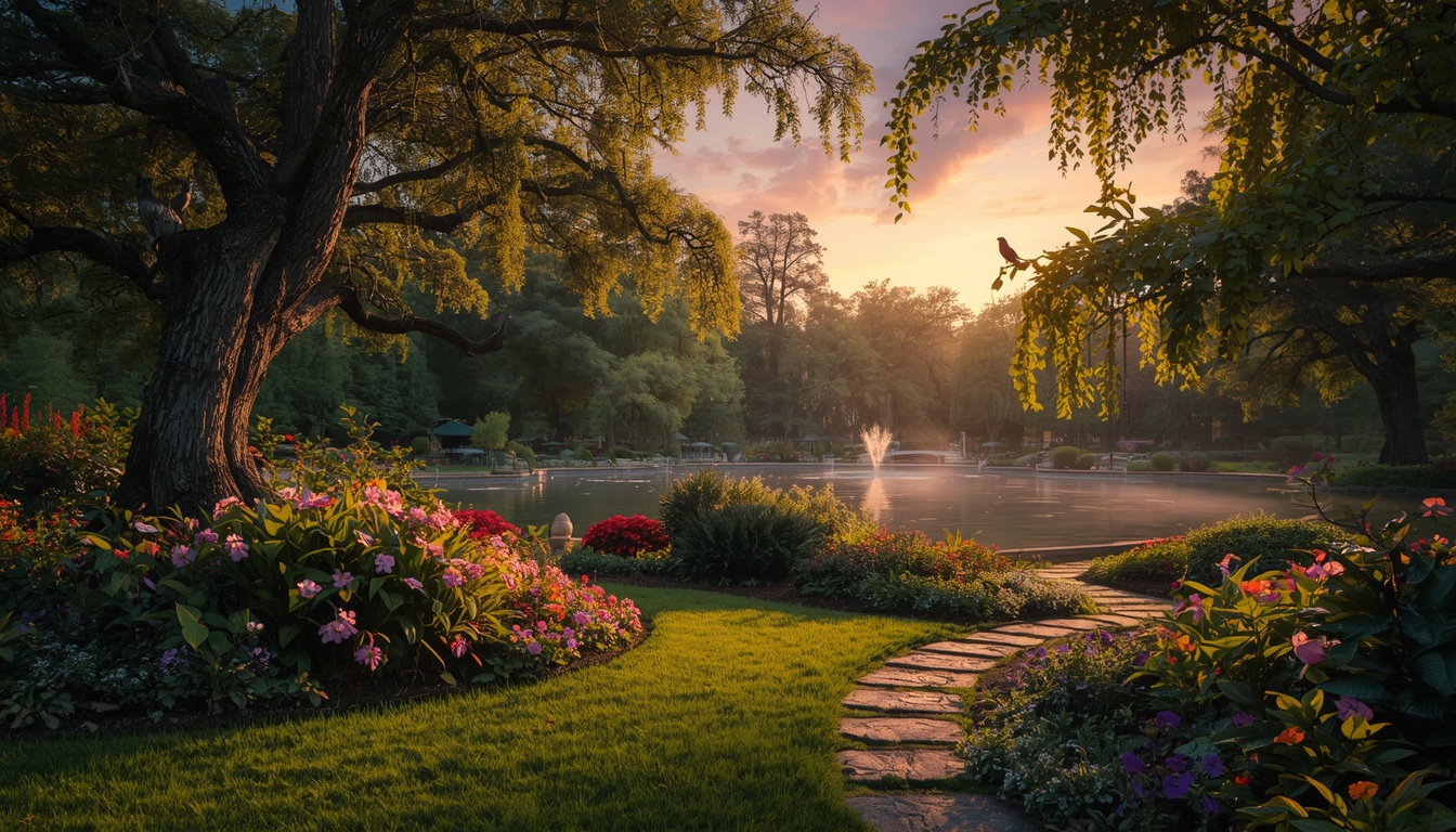 Elegantppearth Dusk Garden Setting